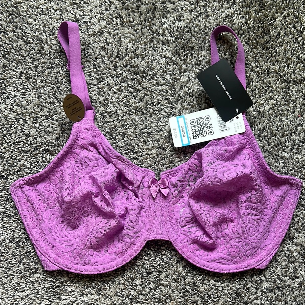 Wacoal Lavender Lace Underwire Bra